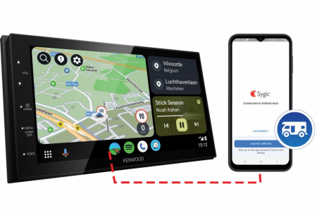 Kenwood DMX5020BTSCAMPER, bilstereo til autocamper med CarPlay og 6.8