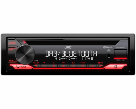 JVC KD-DB622BT, bilstereo med Bluetooth, CD och DAB+ i gruppen Bilstereo / Autoradio / 1DIN hos BRL Electronics (130KDDB622BT)