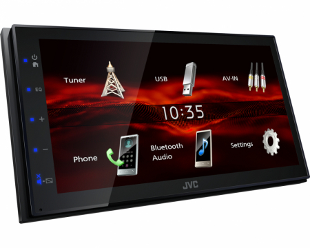 JVC KW-M180BT, bilstereo med Bluetooth, 6.8