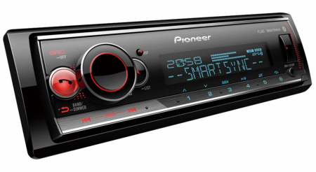 Pioneer MVH-S520BT, bilstereo med Bluetooth, USB/AUX och 3 par lågnivå i gruppen Bilstereo / Autoradio / 1DIN hos BRL Electronics (135MVHS520BT)