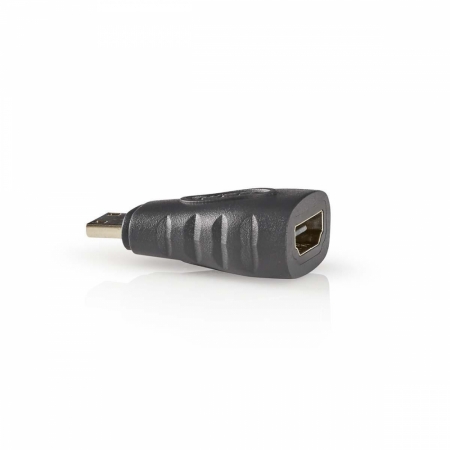 Nedis HDMI adapter, HDMI-mini hane till HDMI-A hona i gruppen Hjemmestereo / Kabler / Forskellige kabler og adaptere hos BRL Electronics (176CVBW34906AT)