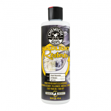 Chemical Guys Headlight Restorer And Protectant strålkastarrengöring, 473 ml i gruppen Kampagner / Black Friday - bil hos BRL Electronics (179GAP11516)