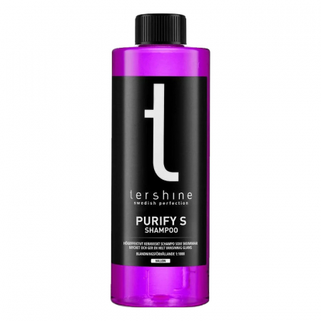 Tershine Purify S - Shampoo, keramisk shampoo, hindbær 500 ml i gruppen Bilstereo / Bilpleje / Bilschampo hos BRL Electronics (184PUS500H)