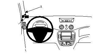 ProClip Monteringsbygel Citroen C3 06-09, Vänster i gruppen Bilstereo / Hvad passer i min bil / Citroën / C3 hos BRL Electronics (240804173)