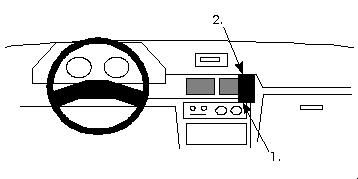 ProClip Monteringsbygel Mitsubishi Colt/Lancer 89-92, Centrerad i gruppen Bilstereo / Hvad passer i min bil / Mitsubishi hos BRL Electronics (240851842)