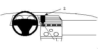 ProClip Monteringsbygel Alfa Romeo 164 89-90, Centrerad i gruppen Bilstereo / Hvad passer i min bil / Alfa Romeo hos BRL Electronics (240851846)