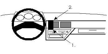 ProClip Monteringsbygel Nissan Micra 88-92, Centrerad i gruppen Bilstereo / Hvad passer i min bil / Nissan / Micra / Micra K10 1982-1993 hos BRL Electronics (240851872)