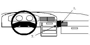 ProClip Monteringsbygel Subaru Outback/Legacy 90-94, Vinklad i gruppen Bilstereo / Hvad passer i min bil / Subaru hos BRL Electronics (240851877)