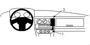 ProClip Monteringsbygel Alfa Romeo 33 90-94, Vinklad i gruppen Bilstereo / Hvad passer i min bil / Alfa Romeo hos BRL Electronics (240851906)