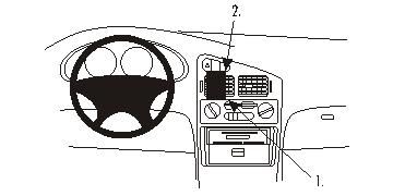 ProClip Monteringsbygel Mitsubishi Colt 92-95/Lancer 93-95, Centrerad i gruppen Bilstereo / Hvad passer i min bil / Mitsubishi hos BRL Electronics (240851974)