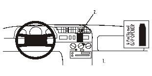 ProClip Monteringsbygel Fiat Ducato 95-01, Centrerad i gruppen Bilstereo / Hvad passer i min bil / Fiat / Ducato hos BRL Electronics (240852072)