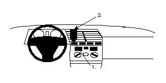 ProClip Monteringsbygel Alfa Romeo 164 91-98, Centrerad i gruppen Bilstereo / Hvad passer i min bil / Alfa Romeo hos BRL Electronics (240852076)