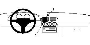 ProClip Monteringsbygel Subaru Impreza 94-97, Centrerad i gruppen Bilstereo / Hvad passer i min bil / Subaru / Impreza hos BRL Electronics (240852078)