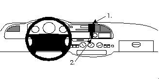 ProClip Monteringsbygel Ford Transit 95-99, Centrerad i gruppen Bilstereo / Hvad passer i min bil / Ford / Transit / Transit 2000-2006 hos BRL Electronics (240852089)