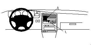 ProClip Monteringsbygel Toyota T100 95-98, Centrerad i gruppen Bilstereo / Hvad passer i min bil / Toyota / T100 hos BRL Electronics (240852254)