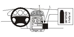 ProClip Monteringsbygel Kia Sportage 99-04, Vinklad i gruppen Bilstereo / Hvad passer i min bil / Kia / Sportage / Sportage 1995-2004 hos BRL Electronics (240852709)