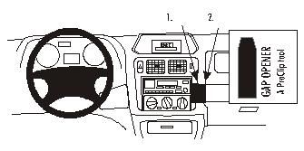 ProClip Monteringsbygel Mitsubishi Pajero Pinin/Shogun Pinin 99-06, Vinklad i gruppen Bilstereo / Hvad passer i min bil / Mitsubishi hos BRL Electronics (240852747)