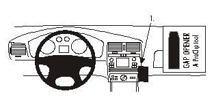 ProClip Monteringsbygel Seat Cordoba 00-02/Ibiza 00-01/Vario 00-05, Vinklad i gruppen Bilstereo / Hvad passer i min bil / Seat / Ibiza / Ibiza 1999-2002 hos BRL Electronics (240852761)