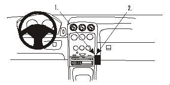 ProClip Monteringsbygel Alfa Romeo Spider/GTV 98-05, Vinklad i gruppen Bilstereo / Hvad passer i min bil / Alfa Romeo hos BRL Electronics (240852821)