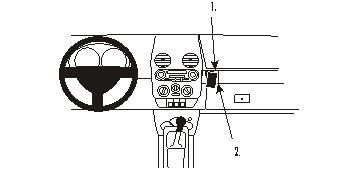 ProClip Monteringsbygel Volkswagen Beetle 98-11, Vinklad i gruppen Bilstereo / Hvad passer i min bil / Volkswagen / Beetle / Beetle 1998-2010 hos BRL Electronics (240853418)