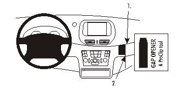 ProClip Monteringsbygel Nissan Almera Tino 04-06, Vinklad i gruppen Bilstereo / Hvad passer i min bil / Nissan / Almera hos BRL Electronics (240853654)