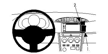 ProClip Monteringsbygel Subaru BRZ 12-15, Vinklad, Hög i gruppen Bilstereo / Hvad passer i min bil / Subaru hos BRL Electronics (240854812)