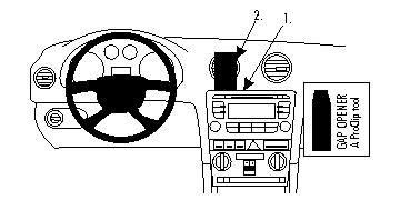 ProClip Monteringsbygel Audi A3 07-12 i gruppen Bilstereo / Hvad passer i min bil / Audi / Audi A3 / Audi A3 2004-2013 hos BRL Electronics (240A30712)