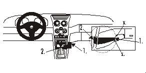 ProClip Monteringsbygel Alfa Romeo 145 94-97/146 98-00 i gruppen Bilstereo / Hvad passer i min bil / Alfa Romeo hos BRL Electronics (240ALF14594PROC)