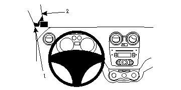 ProClip Monteringsbygel Alfa Romeo MiTo 09-15 i gruppen Bilstereo / Hvad passer i min bil / Alfa Romeo hos BRL Electronics (240ALFMIT09PROC)