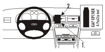 ProClip Monteringsbygel Audi A6 98-03 i gruppen Bilstereo / Hvad passer i min bil / Audi / Audi A6 / Audi A6 1998-2004 hos BRL Electronics (240AUA698PROCLIP)