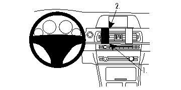 ProClip Monteringsbygel BMW F10/F11 10-15 i gruppen Bilstereo / Hvad passer i min bil / BMW / BMW 5-serie / BMW F07/F10/F11/F18 2010-2017 / Øvrigt F07/F10/F11/F18 2010-2017 hos BRL Electronics (240F10PROCLIP)