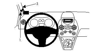 ProClip Monteringsbygel Ford Ka 09-15 i gruppen Bilstereo / Hvad passer i min bil / Ford / Ka / Ka 2008- hos BRL Electronics (240FORKA09PROC)