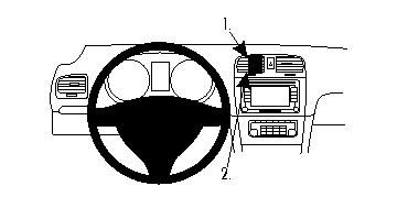 ProClip Monteringsbygel VW Golf VI 09-12/Golf VI Variant 10-12 i gruppen Bilstereo / Hvad passer i min bil / Volkswagen / Golf / Golf Mk6 2009-2013 / Øvrigt Golf Mk6 2009-2013 hos BRL Electronics (240GOLFVIPROCLIP)