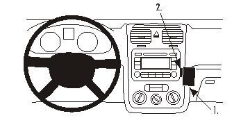 ProClip Monteringsbygel VW Golf V 04-09/Golf V Variant 07-09/Jetta 06-10/Eos 07-15/Jetta 06-10 i gruppen Bilstereo / Hvad passer i min bil / Volkswagen / Golf / Golf Mk6 2009-2013 / Øvrigt Golf Mk6 2009-2013 hos BRL Electronics (240GOLFVPROCLIP)