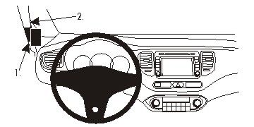 ProClip Monteringsbygel Kia Carens 14-15 i gruppen Bilstereo / Hvad passer i min bil / Kia / Carens / Carens 1998- hos BRL Electronics (240KIACAR14PROC)