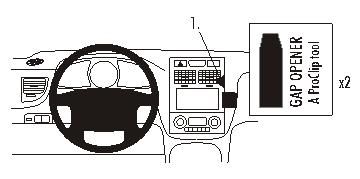 ProClip Monteringsbygel Kia Sportage 05-10 i gruppen Bilstereo / Hvad passer i min bil / Kia / Sportage / Sportage 2008-2010 hos BRL Electronics (240KIASPO05PROC)