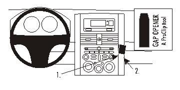 ProClip Monteringsbygel Mitsubishi Galant 04-12 i gruppen Bilstereo / Hvad passer i min bil / Mitsubishi hos BRL Electronics (240MITGAL04PROC)