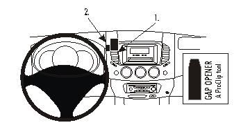 ProClip Monteringsbygel Mitsubishi L200/Pick Up 06-15 i gruppen Bilstereo / Hvad passer i min bil / Mitsubishi hos BRL Electronics (240MITL2006PROC)