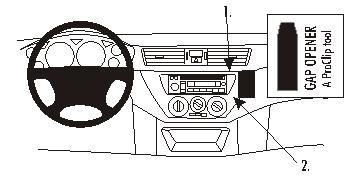 ProClip Monteringsbygel Mitsubishi Lancer 04-07 i gruppen Bilstereo / Hvad passer i min bil / Mitsubishi hos BRL Electronics (240MITLAN04PROC)