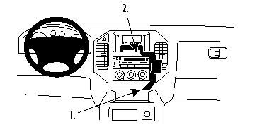 ProClip Monteringsbygel Mitsubishi Pajero 00-06 i gruppen Bilstereo / Hvad passer i min bil / Mitsubishi hos BRL Electronics (240MITPAJ00PROC)