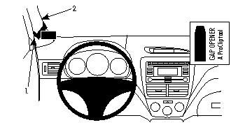 ProClip Monteringsbygel Subaru Forester/Subaru Impreza 08-12 i gruppen Bilstereo / Hvad passer i min bil / Subaru / Impreza hos BRL Electronics (240SUBFOR08PROC)