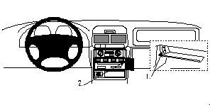 ProClip Monteringsbygel Subaru Forester 98-02/Subaru Impreza 98-00 i gruppen Bilstereo / Hvad passer i min bil / Subaru hos BRL Electronics (240SUBFOR98PROC)