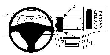 ProClip Monteringsbygel Subaru Outback/Legacy 04-09 i gruppen Bilstereo / Hvad passer i min bil / Subaru hos BRL Electronics (240SUBOUT04PROCL)