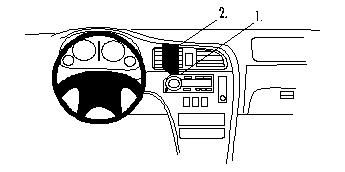 ProClip Monteringsbygel Subaru Outback/Legacy 99-03 i gruppen Bilstereo / Hvad passer i min bil / Subaru hos BRL Electronics (240SUBOUT99PROCL)