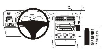 ProClip Monteringsbygel Suzuki Aerio 05-09/Liana 04-06 i gruppen Bilstereo / Hvad passer i min bil / Suzuki hos BRL Electronics (240SUZAER05PROC)