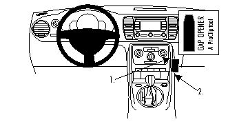 ProClip Monteringsbygel Volkswagen Beetle 12-15 i gruppen Bilstereo / Hvad passer i min bil / Volkswagen / Beetle / Beetle 1998-2010 hos BRL Electronics (240VWBEE12PROC)