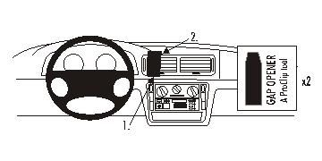 ProClip Monteringsbygel Volkswagen Passat 97-05 i gruppen Bilstereo / Hvad passer i min bil / Volkswagen / Passat / Passat B5 1997-2005 / Øvrigt Passat B5 1997-2005 hos BRL Electronics (240VWPAS97PROCL)