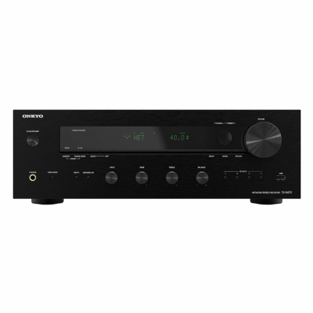 Onkyo TX-8470 stereoförstärkare med nätverk, HDMI & mer, svart i gruppen Hjemmestereo / Forstærker / Stereoforstærker hos BRL Electronics (350TX8470)