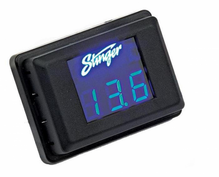 Stinger universal voltmätare, blå display i gruppen Bilstereo / Tilbehør / Monteringstilbehør hos BRL Electronics (400SVMB)