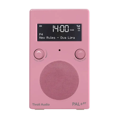 Tivoli Audio PAL+ BT (gen. 2), DAB/FM-radio med Bluetooth, rosa i gruppen Pakkeløsninger / Pakker til hjemmet / Mikroanlæg hos BRL Electronics (404TAPPBTG2P)